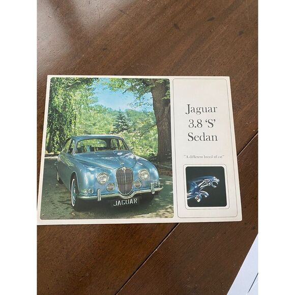 1965 Jaguar 3.8 'S' Sedan Automobile Dealer Sales Brochure Catalog - Vintage - Picture 1 of 5
